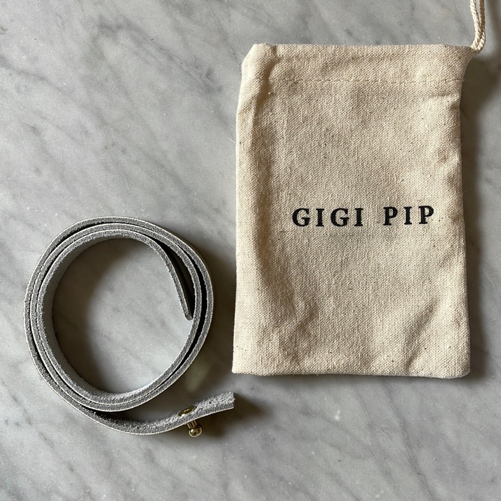 GIGI PIP stone leather hat band